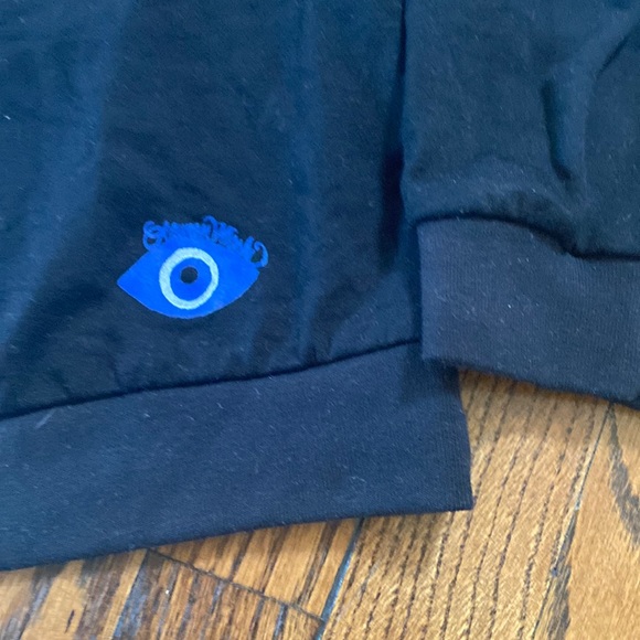 Lauren Moshi Black Graphic Crew Neck Sweater - Picture 4 of 6